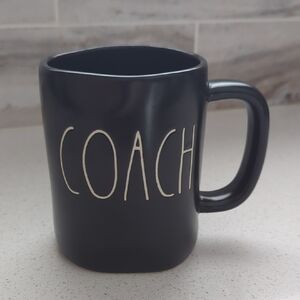 Rae Dunn Black and Cream Ceramic Mug Dining Essential